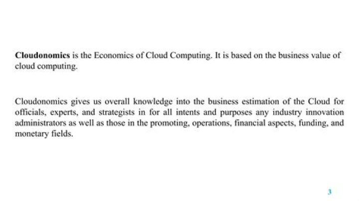 Cloudonomics: The Economics of Cloud Services and Digital Transformation