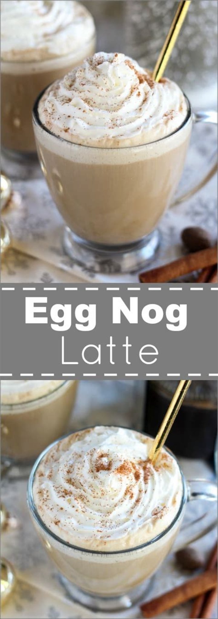 Easy Eggnog Latte - Celebrating Sweets