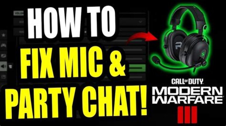 How to Fix / Solve: COD Modern Warfare 3 (MW3) Mic/Party Chat Not Working - SarkariResult