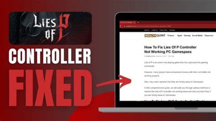 How to Fix / Solve Lies of P Controller Not Working PC Gamespass - SarkariResult