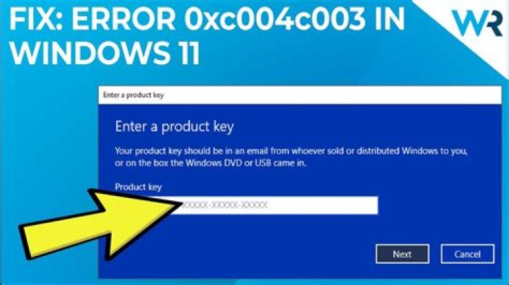 How to Fix Windows Error Code 0xc004c003? What Causes this Issue?