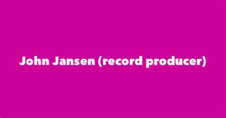 John Jansen (record producer)