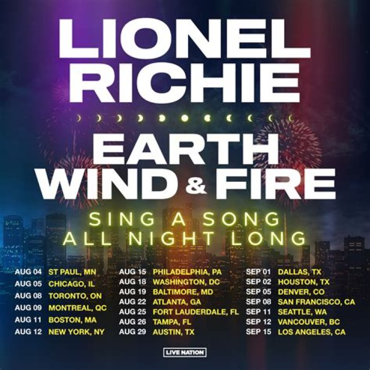 Lionel Richie extended 2024 U.S. Tour with Earth, Wind & Fire: Presale code, tickets, dates, venues - SarkariResult