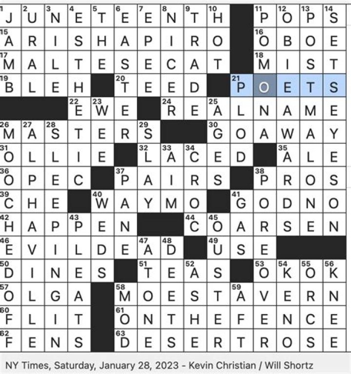 Ones touched to be of service? NYT Crossword Clue | 15 June 2023