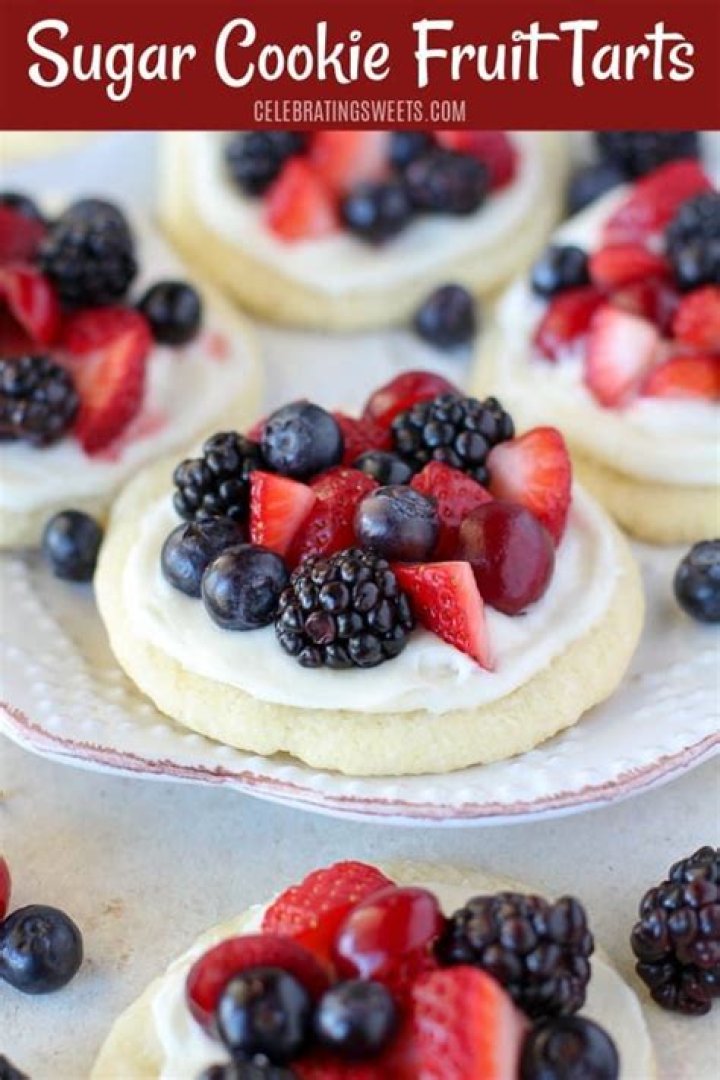 Sugar Cookie Fruit Tarts - Celebrating Sweets